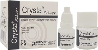 Prevest Denpro Crysta Silver Glass Ionomer Restorative Cement Teeth Whitening Kit