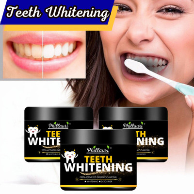 Phillauri Teeth Whitening Tape||Teeth Toothpaste||Gentle on Gums(pack of 3) Teeth Whitening Kit