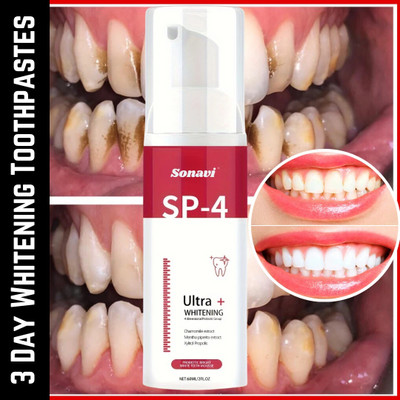 Sonavi Whitening Toothpaste to Remove Stains, Mousse & Teeth Refreshing Teeth Whitening Kit