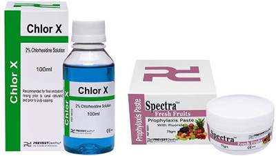 Prevest Chlor X-100ml-and Prophylaxis Paste 75g Teeth Whitening Kit