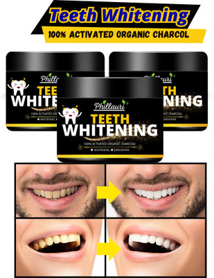 Phillauri Tooth Toothpaste||Gentle on Gums|| Boosts Self-confidence||(pack of 3) Teeth Whitening Kit