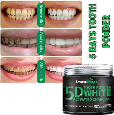 smartdrops Charcoal Teeth Whitening Makes You Reveal Perfect & White Teeth | Teeth Whitening Kit
