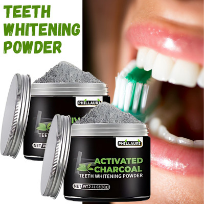 Phillauri Fights Germs With Teeth Whitening Brightens Teeth Effectively(120 g, Pack of 2)