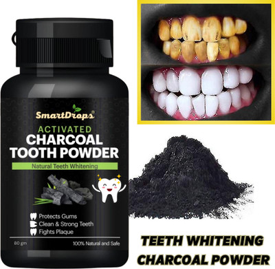 smartdrops Teeth Whitening Charcoal Powder For & Stain Teeth Whitening Kit Teeth Whitening Kit