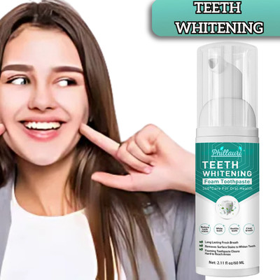 Phillauri Teeth Form -Whitening Foam to Ultra-Fine Deeply Clean Gums Stain Removal Teeth Whitening Kit