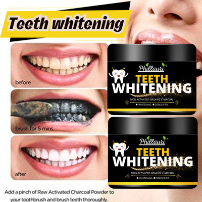 Phillauri Tooth Whitening Tape||Tooth Toothpaste||Promotes Dental Hygiene||(pack of 2) Teeth Whitening Kit