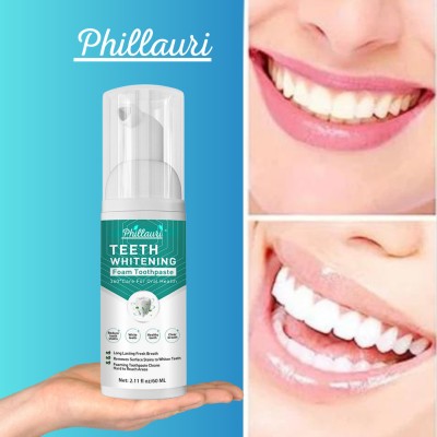 Phillauri Teeth Whitening Foam To Deeply Cleaning Gums,Stain Removal Teeth Whitening Teeth Whitening Kit