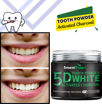 smartdrops Charcoal Powder For Teeth Whitening Powder | Teeth Whitening Teeth Whitening Kit