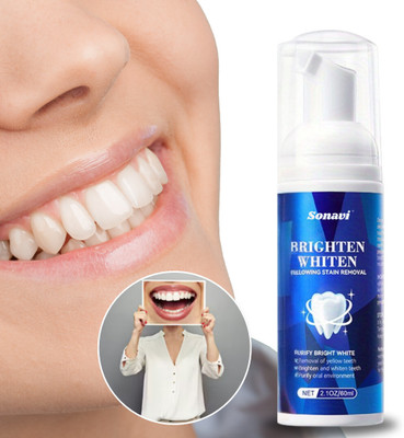 Sonavi Teeth Whitening Foam Toothpaste to Remove Stains & Yellow Teeth Teeth Whitening Kit