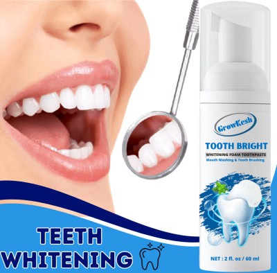 Growkesh Teeth Whitening kit Make your Teeth Sparkle Teeth Whitening and mouthwash Teeth Whitening Kit