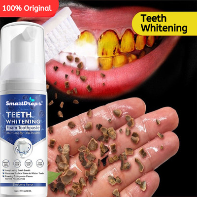 smartdrops Teeth Whitening and Mint Cold freshness Effect Liquid Foam Toothpaste Teeth Whitening Kit
