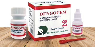 Dengen Dental DENGEN Dengocem 2 Restorative Cement 15g/10ml Teeth Whitening Kit