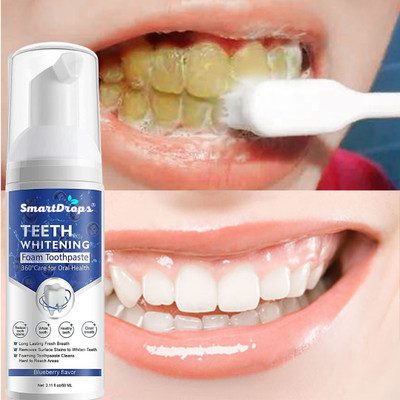 smartdrops Teeth Cavity Protection Teeth Whitening Foam for teeth brightning Toothpaste(60 ml)