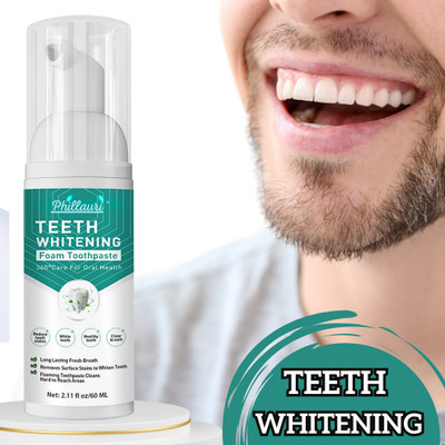 Phillauri Teeth Form-Teeth whitening foam cleaner- Radiant Smile Teeth Foam Teeth Whitening liquid(60 ml)