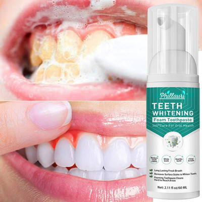 Phillauri Transform your smile with our teeth foam for a radiant, confident glow Teeth Whitening liquid(60 ml)
