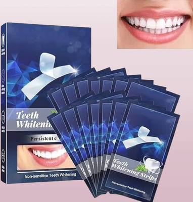 JJ ENTERPRISE Professional Teeth Whitening Strips – 14 Count Kit Teeth Whitening liquid(14 ml)