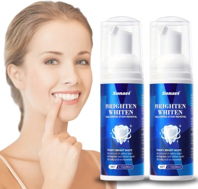 Sonavi Teeth Whitening Foam to Ultra-fine Deeply Clean Gums Teeth Whitening liquid(120 ml)