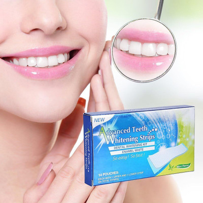 CHYLVY GO Advanced Teeth Whitening Strips Pack of 14 Fast Whitening Travel Friendly Teeth Whitening liquid(14 ml)