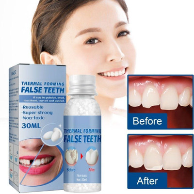 Qorelya Fake Tooth Repair Kit Temporary Smile Restoration Dental Solution Teeth Whitening liquid(30 ml)