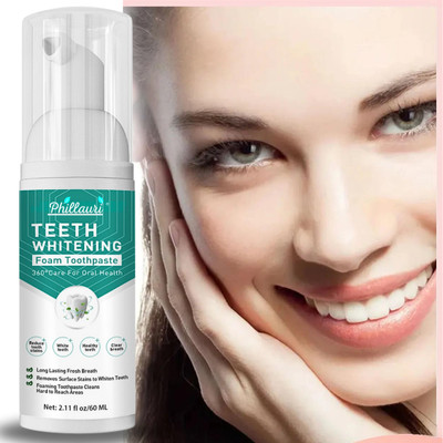 Phillauri MintyFresh Whitening Foam toothpaste Teeth Whitening liquid(60 ml)