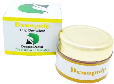 Dengen Dental Denopulp Jar 6gm Used Only Dental /No Teeth Whitening liquid(5 ml)