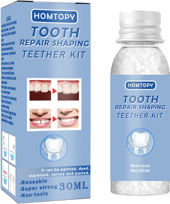 The Shrusti Fake Teeth Replacement Kit for Temporary Restoration of Missing, Broken Teeth Teeth Whitening liquid(30 ml)