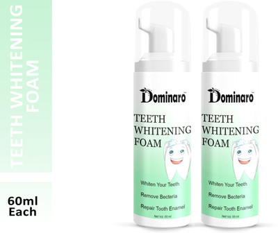 Dominaro 2 in 1 Teeth Whitening Mousse Foam To Deeply Cleaning Gums, Stain Removal Teeth Whitening liquid(120 ml)