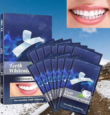 JJ ENTERPRISE Advanced Professional Kit – Teeth Whitening Strips (14 Count) Teeth Whitening liquid(14 ml)