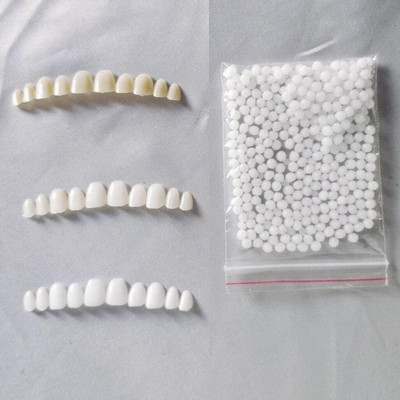 Gaur Moldable Teeth Veneers with Adhesive Fitting Beads Temporary False Teeth Teeth Wipe(Pack of1) deal from flipkart