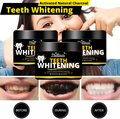 Phillauri Teeth Whitening Tape||Teeth Toothpaste|| Removes Stains||(pack of 3) Teeth Wipe(Pack of3)