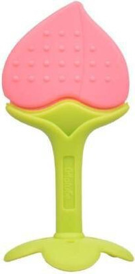 Chicbunny Fruit Shape Soft Silicone Teethers 1 Teether(Peach)