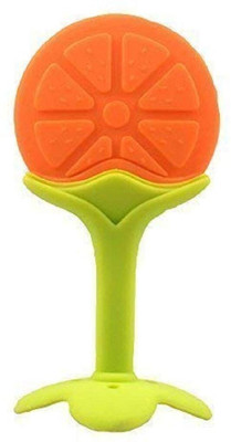 GHLARJAISA Baby Fruit Shape Teether Silicone Infant Toddler Training Teething PACK OF 1 Teether and Feeder(Multicolor)