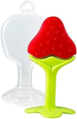 FUSION FLY Silicone Baby Teether for 3m+ baby, BPA Free, Fruit Teether Teether(Multicolor)