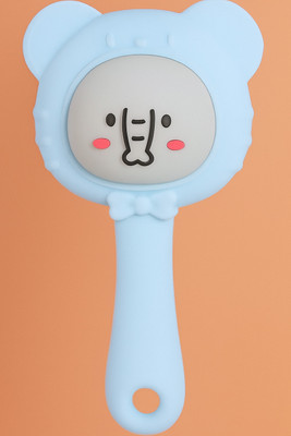Magic Pebbles BPA Free Silicone Rattle Teether | Easy to Grip Teether for Baby 3 to 24 Months Teether(Blue)