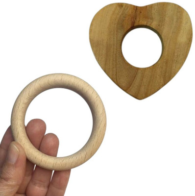 Craft Corner Neem Wooden Teether Combo For Kids First Toy Teether(Brown)