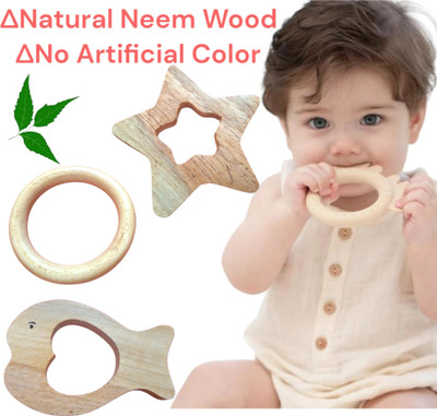 Shreeja Shilpcraft free from artificial colors, chemicals, and toxins Teether and Feeder(Brown)
