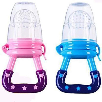 smilykid Baby infant feeding pacifier feeder nibbler silicone fruits Teether and Feeder(Pink)
