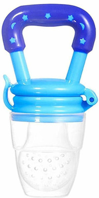 smilykid Nibbler, Soother for Babies | Pacifier for New Born Baby | Silicone Fruit and J Teether and Feeder(Blue)