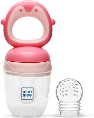 MeeMee Baby Pacifier Fruit & Food Nibbler With Extra Mesh, BPA Free Pacifier Soother, Feeder(Dark Pink)