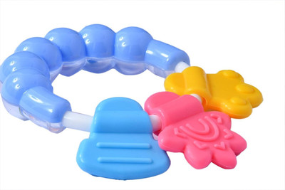 Vadhavan Baby Teething Toys Soft and Natural Bell Rattle Teether for Baby Teether(Multicolor)