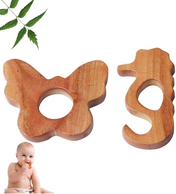 TINIGREEN BUTTERFLY-SEAHORSE Teether(Natural)