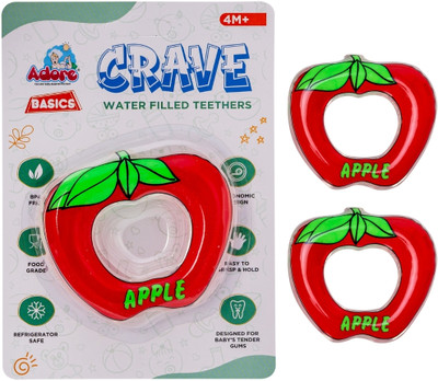 Adore Crave Water Filled Teethers- Pack of 2 Teether(APPLE)