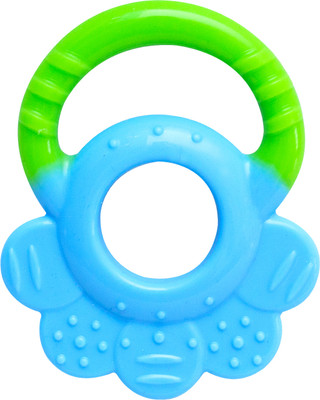 MeeMee Multi-Textured Silicone Teether Teether(Blue, Green)