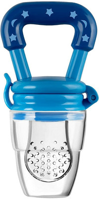 Crozier Baby Food and Fruit Nibbler for 3-12 months baby - BPA Free - Pack of 1  - Silicon(Blue)