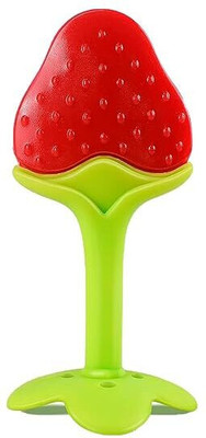 Vadhavan 1(pc) Baby Fruit Shape Silicone Teethers FDA-Approved Soft Silicone, BPA-Free Teether(Multicolor)