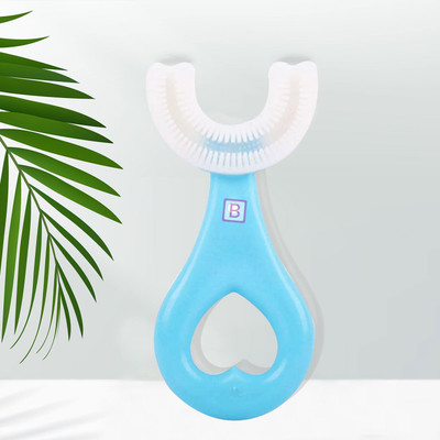 Bembika Baby Teether Toys Heart Shape Small Blue, Baby Teether Silicone (2-6 Year Baby). Teether(Blue)