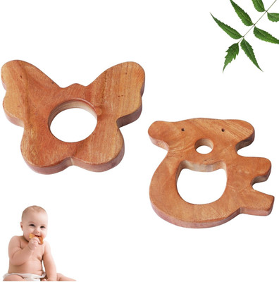 TINIGREEN BUTTERFLY-TEDDY Teether(Natural)