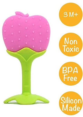 Chicbunny 1 PCS APPLE SHAPE TEETHER Soother(Multicolor)