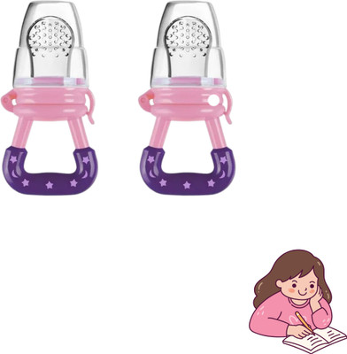 aapni dukan SST Sales Baby Food And Fruit Nibbler & Pacifier Teether BPA Free Nibbler TH251 Feeder(Multicolor)
