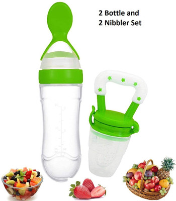 SuperDaze Fresh Food Feeder, Infant Teether Nibbler Toys, for Toddlers & Kid- Combo of 2 Feeder(Green)